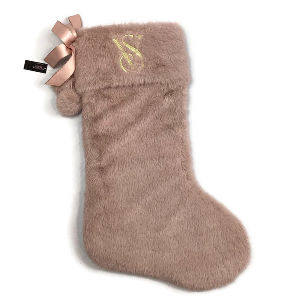 Victoria’s Secret Large Faux Fur Christmas Stocking NEW!